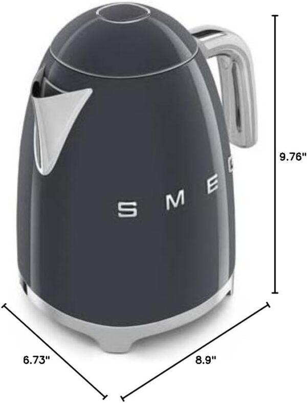 SMEG 7 CUP Kettle (Grey) - Image 3