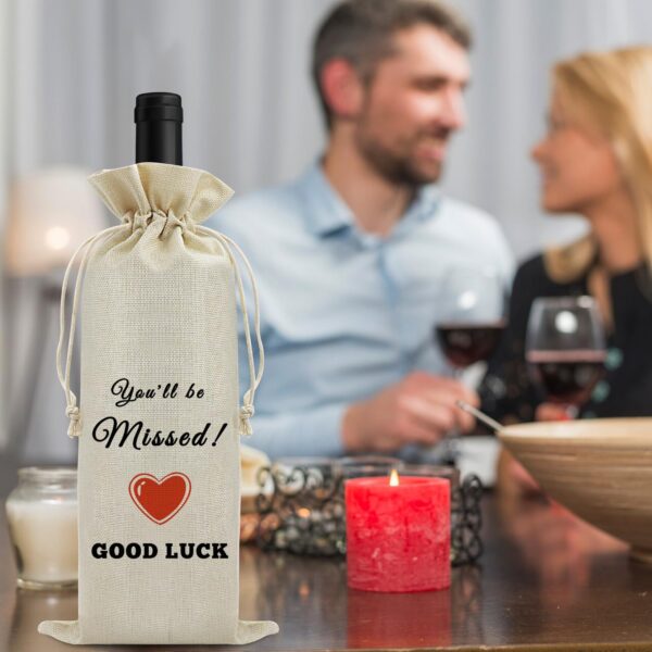 Coworker Leaving Gift New Job Gift for Coworker Wine Bag Career Advancements Gift Promotion Gift for Friends Colleague Boss Goodbye Farewell Gift for Coworker Him Her Wine Bottle Bag wine accessory - Image 6