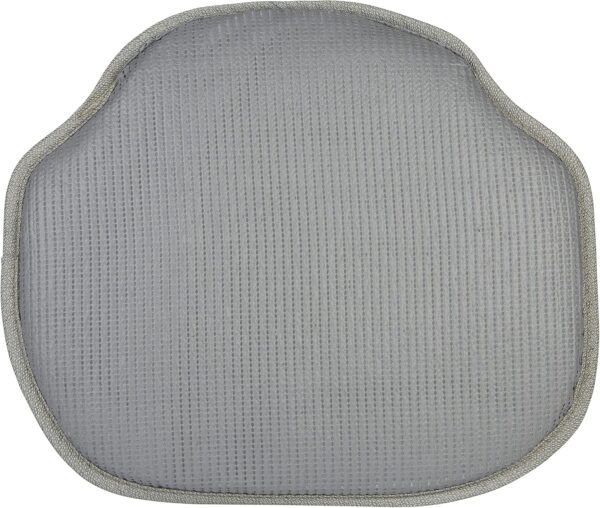 Klear Vu Gripper Omega Non-Slip Windsor Chair Cushions with Skid-Proof Seat Pad for Dining Room, Kitchen, and Office Use, 16x15 Inches, 4 Count (Pack of 1), Gray - Image 3